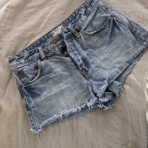 Free People Denim short-shorts